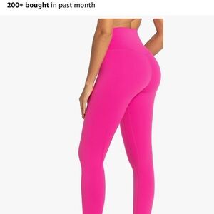 Women's Pink High-Waisted Leggings